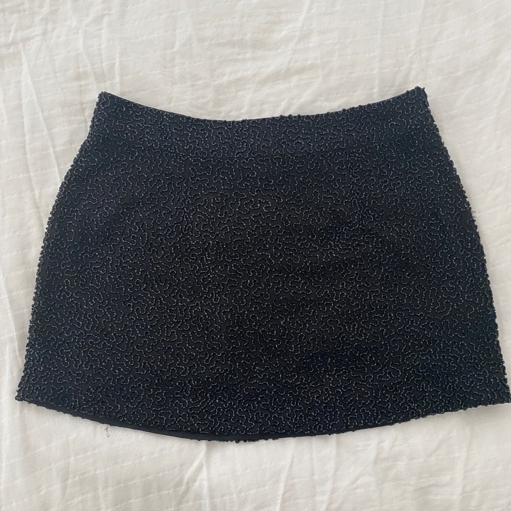 Karina Grimaldi Beaded Mini Skirt